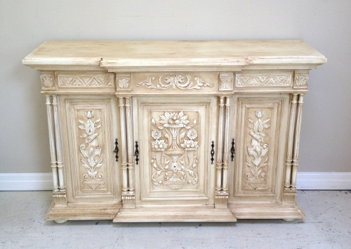 FRENCH ANTIQUE PAINTED BUFFET BASE